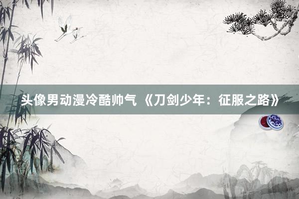 头像男动漫冷酷帅气 《刀剑少年：征服之路》