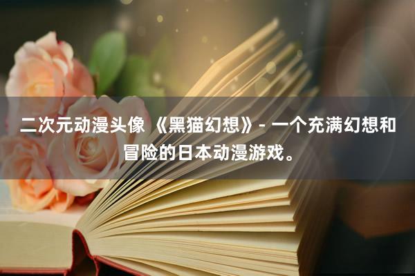 二次元动漫头像 《黑猫幻想》- 一个充满幻想和冒险的日本动漫游戏。