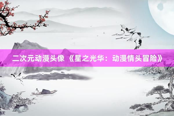 二次元动漫头像 《星之光华：动漫情头冒险》