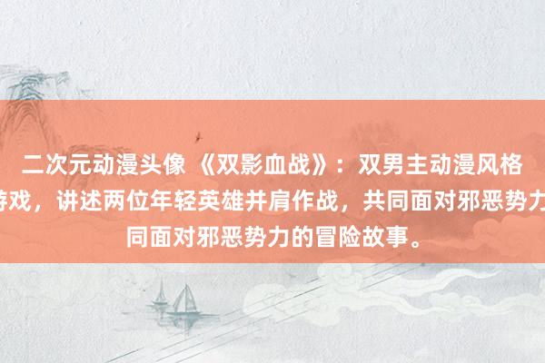 二次元动漫头像 《双影血战》：双男主动漫风格的日本动漫游戏，讲述两位年轻英雄并肩作战，共同面对邪恶势力的冒险故事。